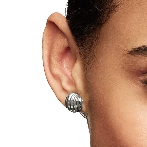 David Yurman Jewelry - David Yurman Silver Sculpted Cable Studs